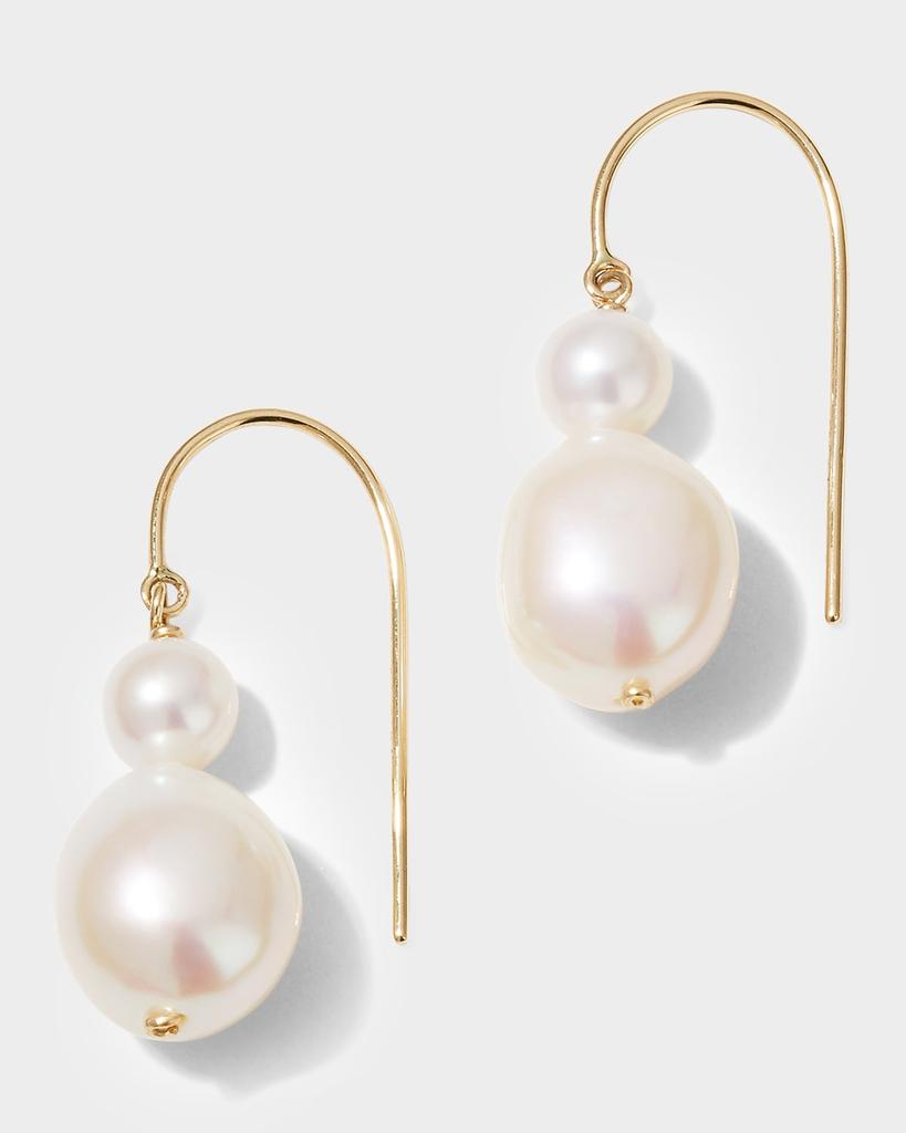 POPPY FINCH Baroque Duo Hook Earrings