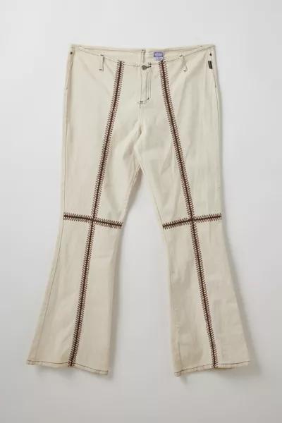 Urban Renewal Vintage By Madalyn Newell Stitched Low-Rise Flare Pant