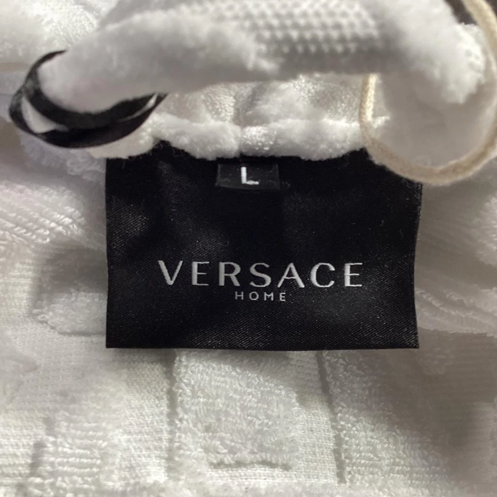 Versace I Love Baroque Bathrobe in White Cotton 5