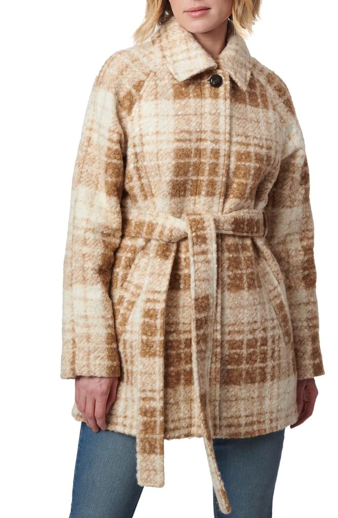 Bernardo Plaid Faux Shearling Jacket 1