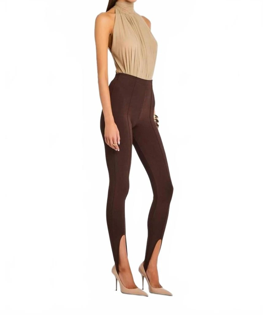 SER.O.YA Kelsey Stirrup Leggings In Slate Brown 3