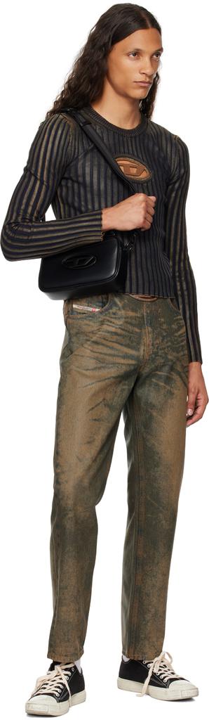 ◆DIESEL◆ Holly D Camera Shoulder Bag Black X10262P5925T801 Men's Holi-D-Camera bag in neoprene and PU | Black | Diesel
