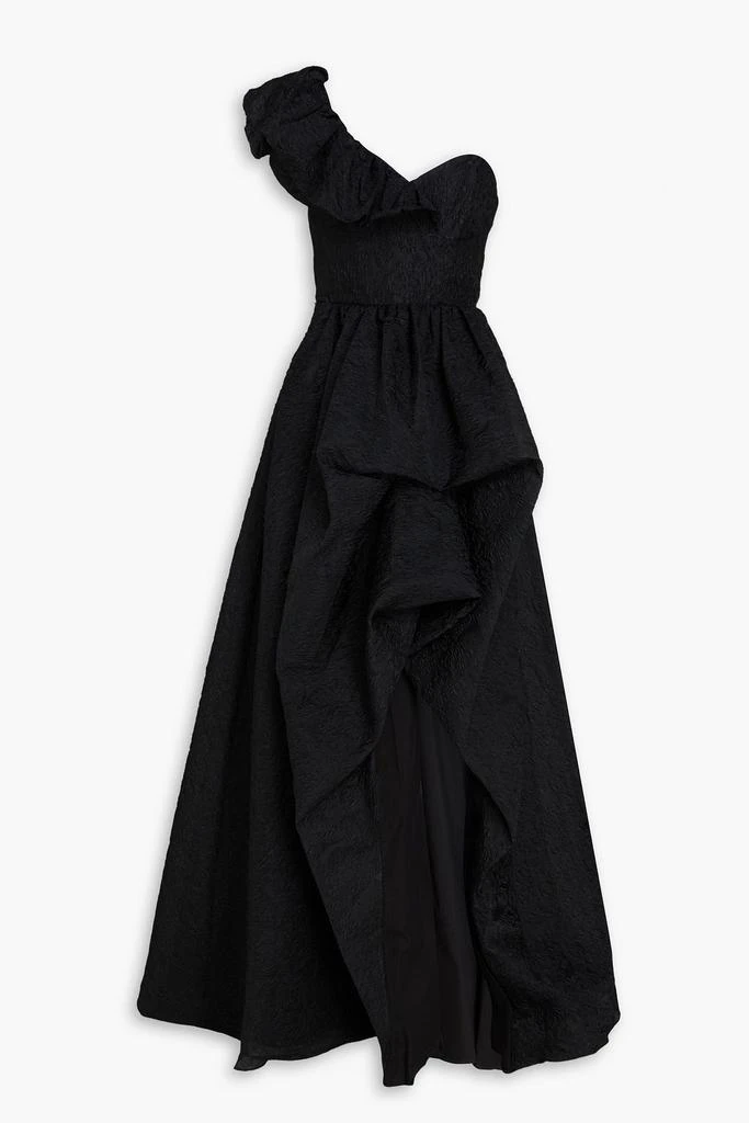 One-shoulder ruffled cloqu gown  On Sale Now with Up to 60% Off |  Discover Exclusive Deals & Savings at BeyondStyle  Authentic MARCHESA  dresses|wedding guest dresses|women|clothing|gowns with Limited-Time  Discounts, Free Shipping,