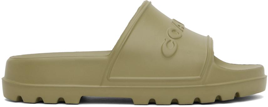 Coach 1941 Khaki Jesse Rubber Slides