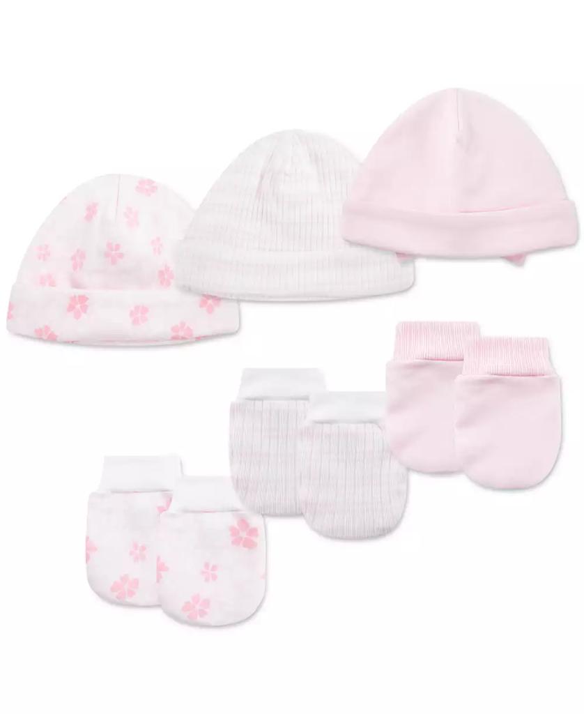 Little Me Baby Hats & Mittens, 6 Piece Set