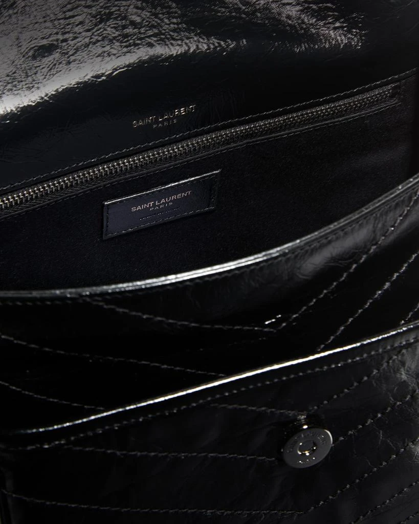 Yves Saint Laurent Niki Medium Flap YSL Shoulder Bag in Crinkled Leather 3