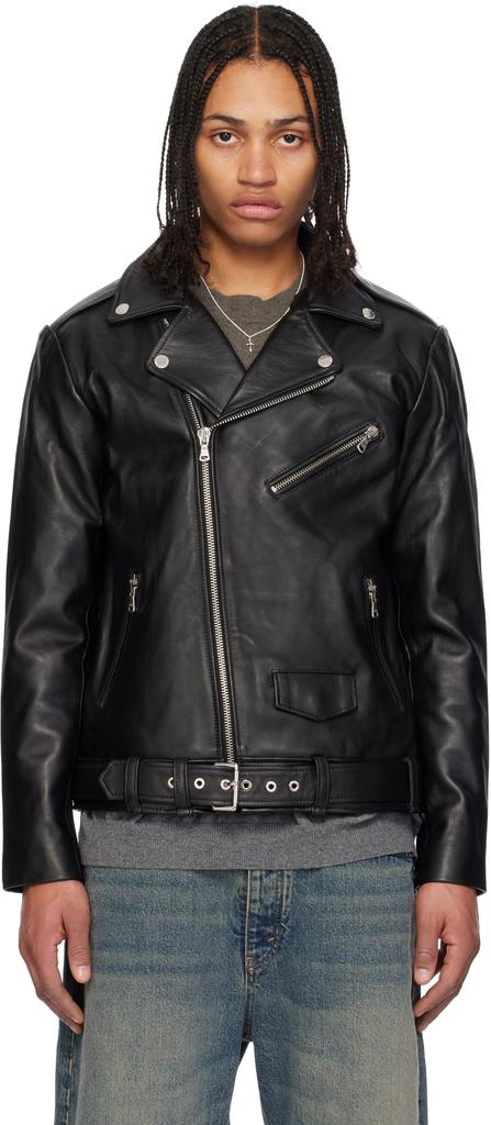 Stolen Girlfriends Club Black Joey Biker Leather Jacket