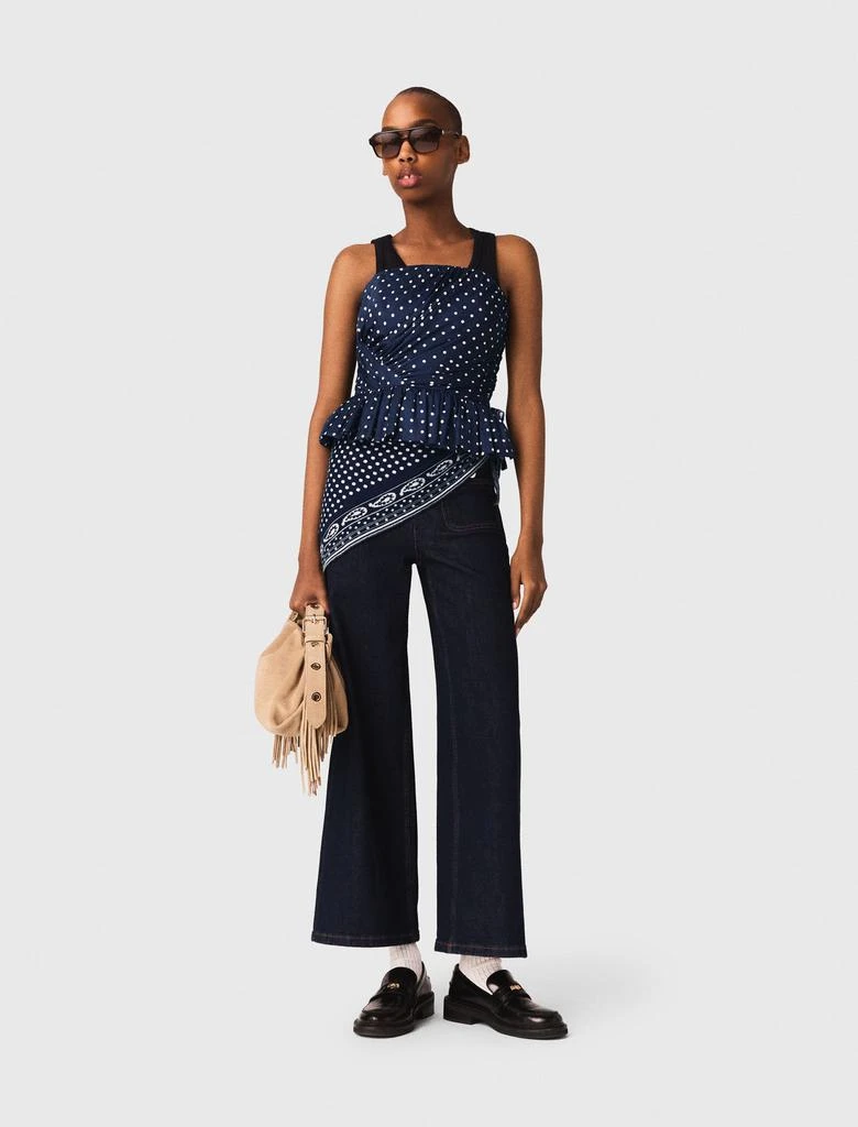 Maje Maje Woman
s viscose Patterned bustier top for Spring/Summer