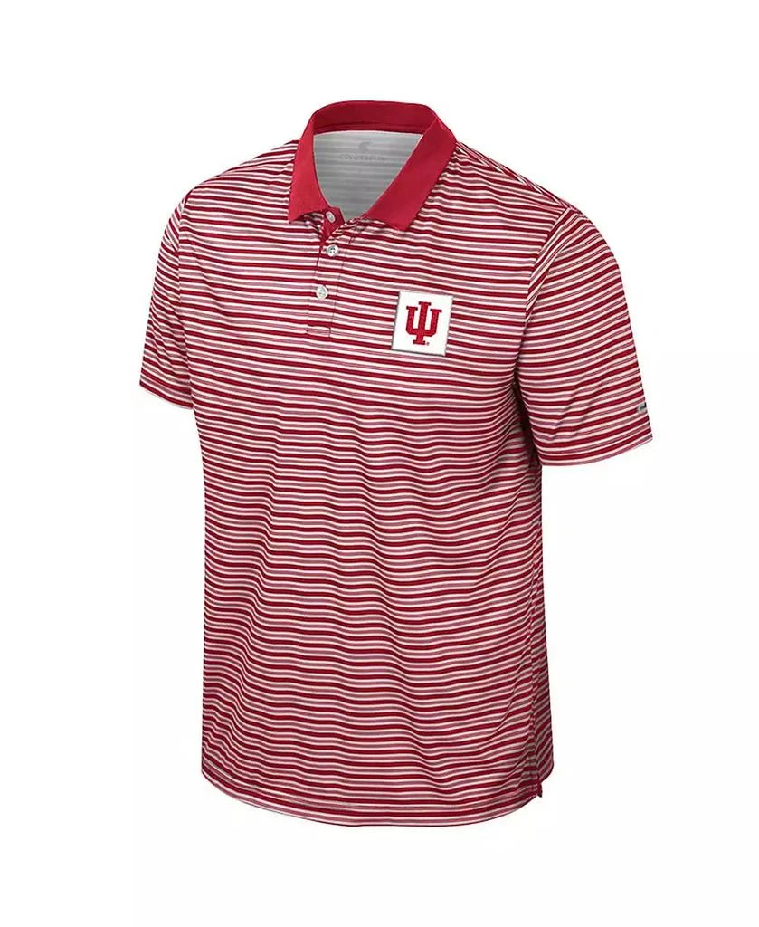 Colosseum Men
s Crimson Indiana Hoosiers Striped Polo Shirt 2