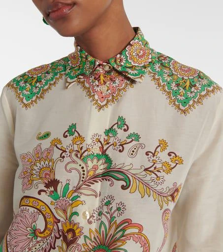 ETRO Printed cotton and silk shirt 4