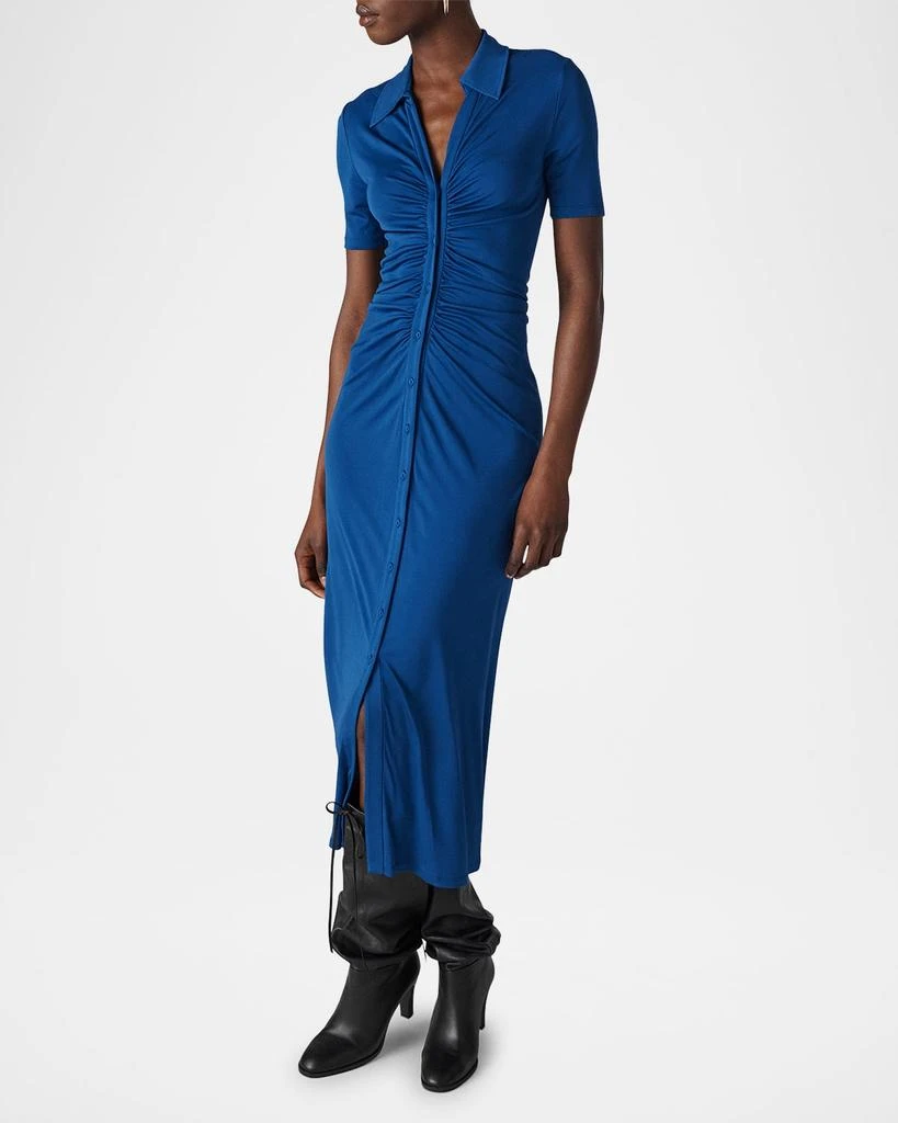 Diane von Furstenberg Zoey Ruched Midi Shirtdress 4