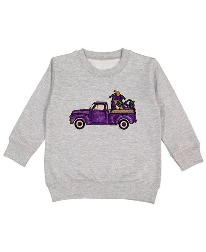 Sweet Wink Boys
 Mardi Gras Truck Patch Sweatshirt - Baby, Little Kid