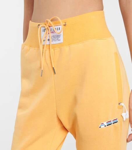 Adam Selman High-rise cotton-blend sweatpants 4