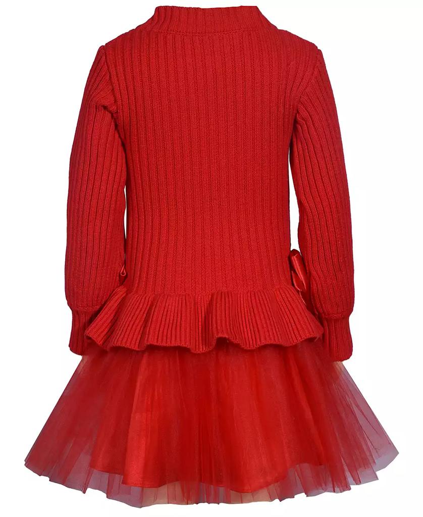 Bonnie Jean Little Girls Rib Sweater Knit Dress