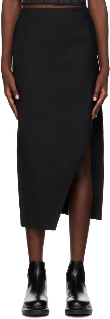 ワンピース ALEXANDER MCQUEEN Women Mid Skirts 780455Q1A8M 1000 Black Alexander McQueen Alexander McQueen Curled Midi Skirt