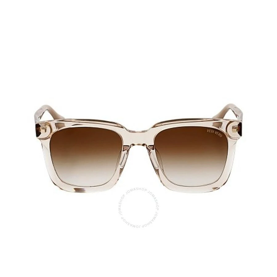 Vedi Vero Open Box - Vedi Vero Brown Gradient Square Ladies Sunglasses VVBA02 BEG 56 1