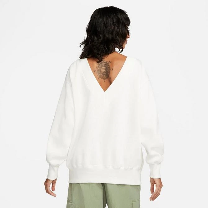 NIKE Women's Nike Sportswear Phoenix Fleece Oversized V-Neck Sweatshirt 3