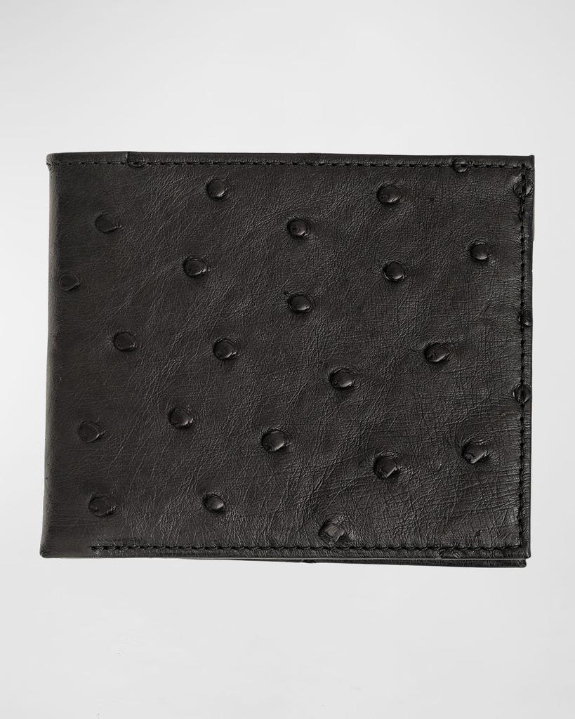 Abas Ostrich Bi-Fold Wallet