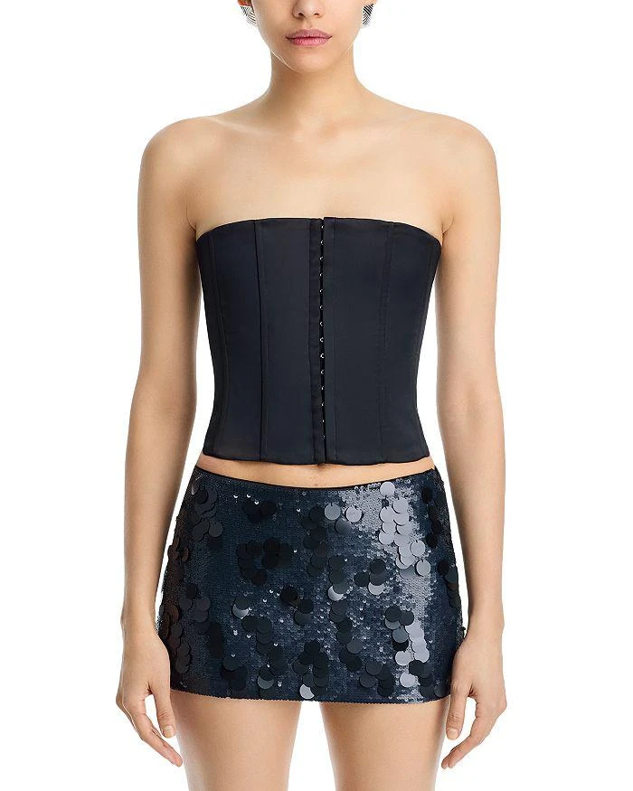 Danielle Guizio Satin Corset Top 6