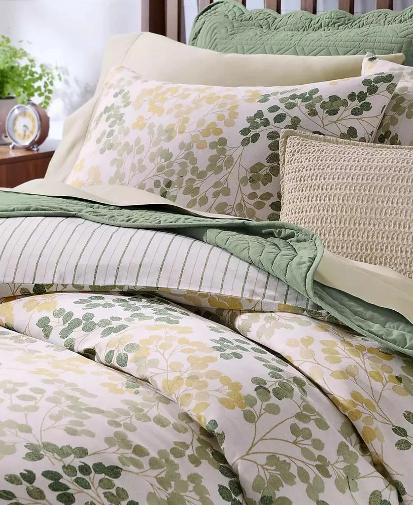 Alder Leaves Reversible Comforter Set, Twin, Macy's