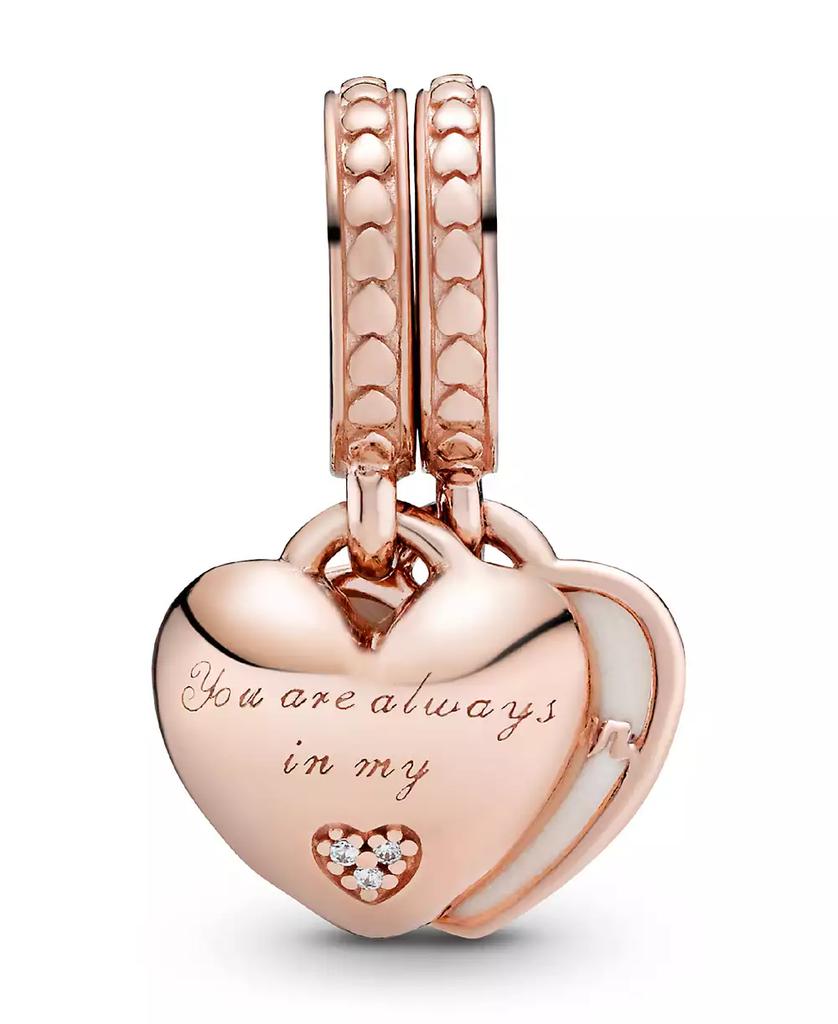 PANDORA Cubic Zirconia You're Always in My Heart Split Dangle Charm