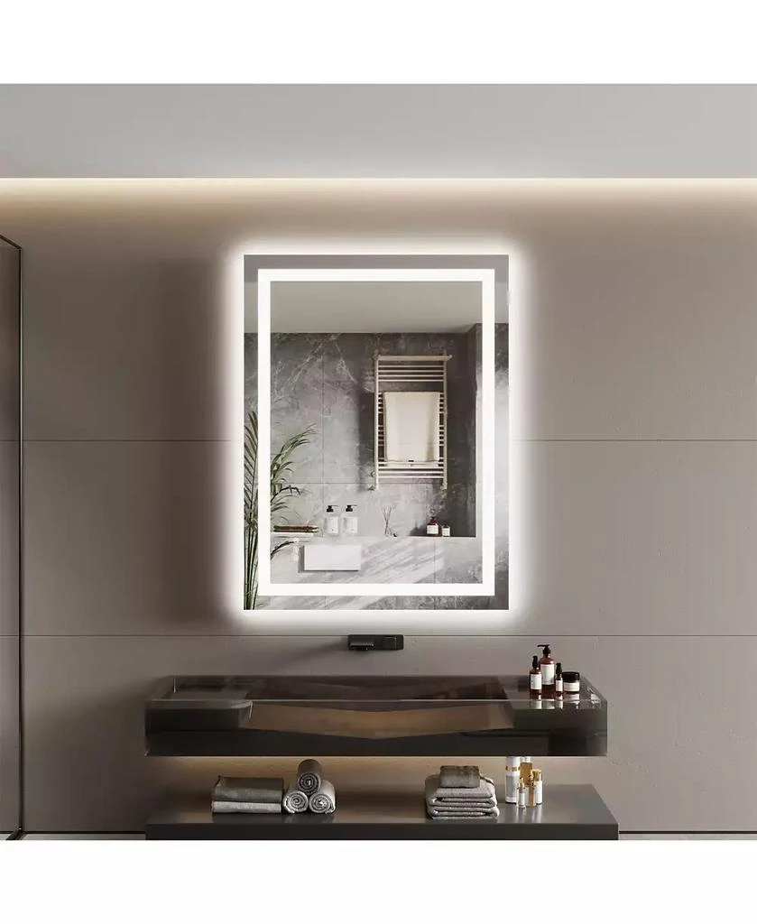 Homfan LED Bathroom Mirror with Front and Backlit Illumination, Dimmable Smart Vanity Mirror with Anti-Fog Feature, Memory Function 5