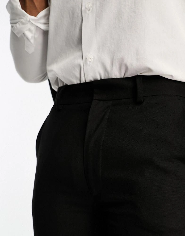 ASOS ASOS DESIGN skinny tuxedo suit trousers in black 4