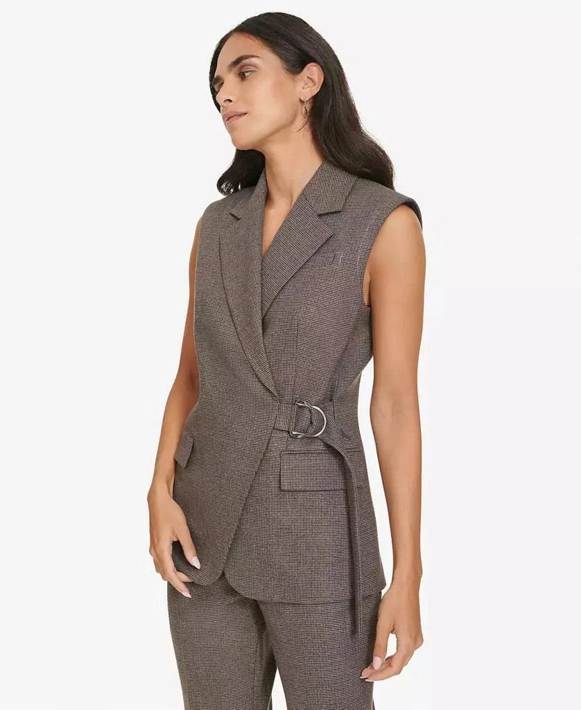 Calvin Klein Women's Houndstooth Belted Vest 3