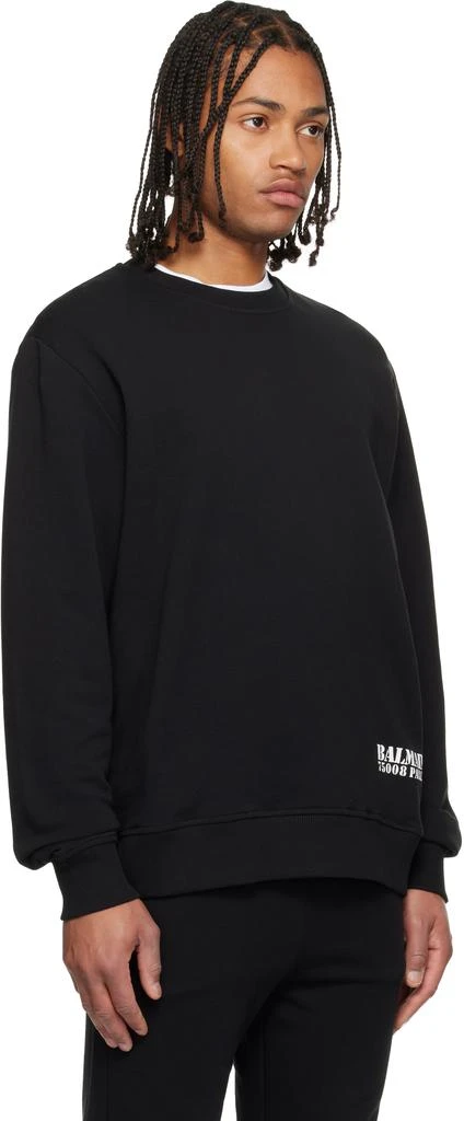 Balmain Black Small 
Balmain
 Stamp Printed Sweatshirt 2