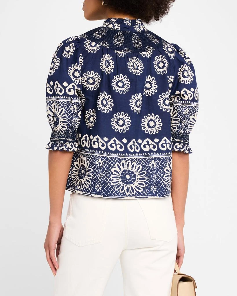 Love The Label Zarina Smocked Button-Front Top 3