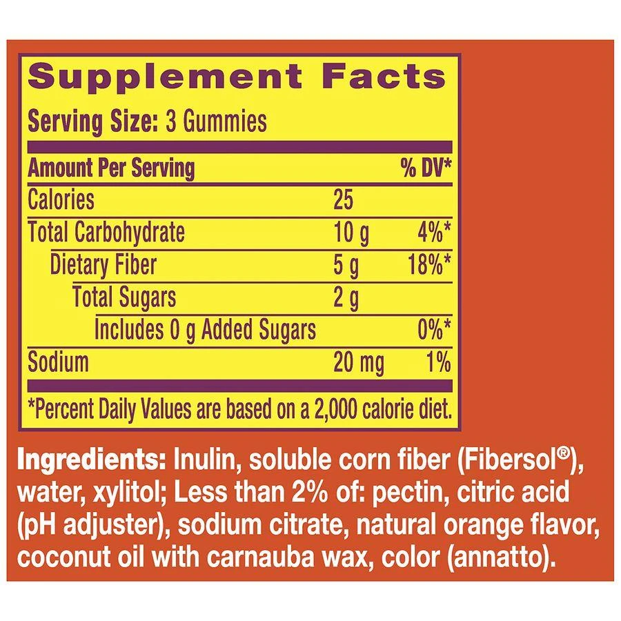 Metamucil Fiber Supplement Gummies Orange 8