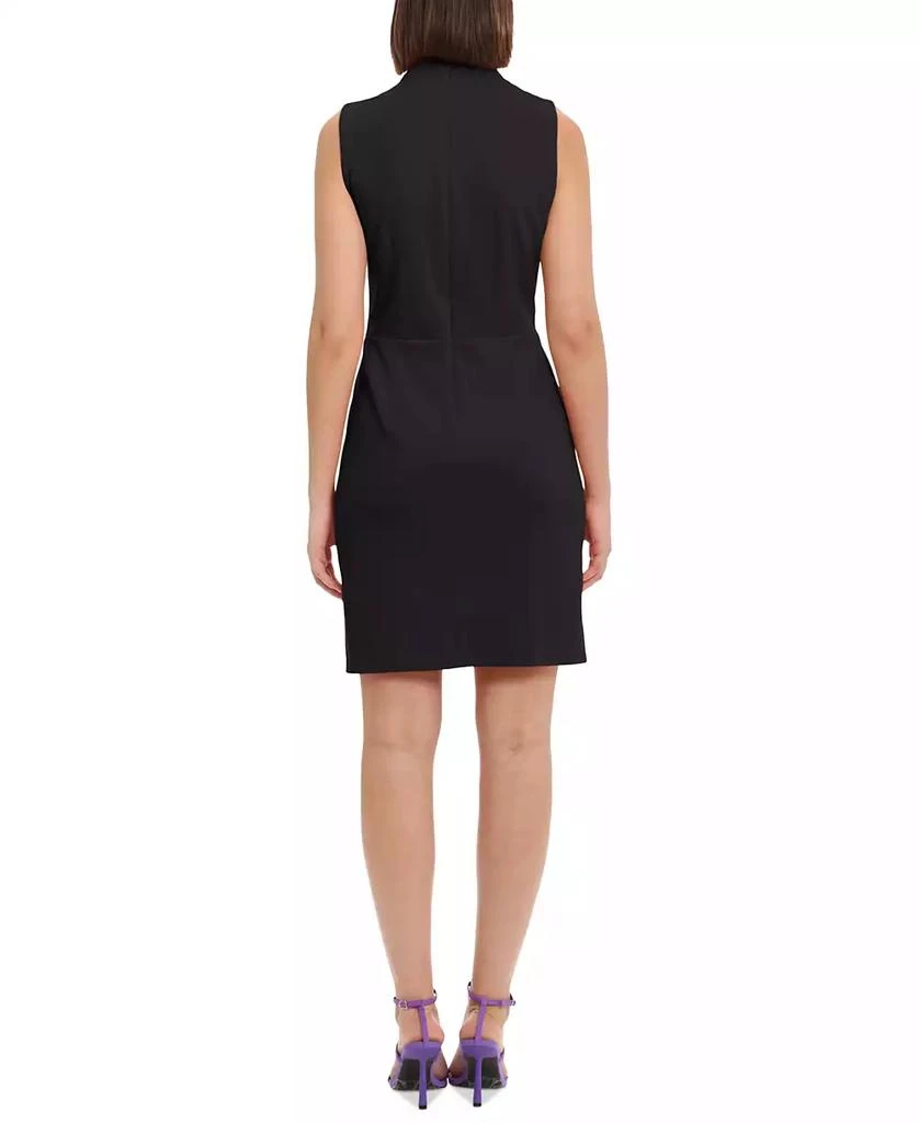 Donna Morgan Women's Bow-Detail Mock-Neck Mini Dress 2