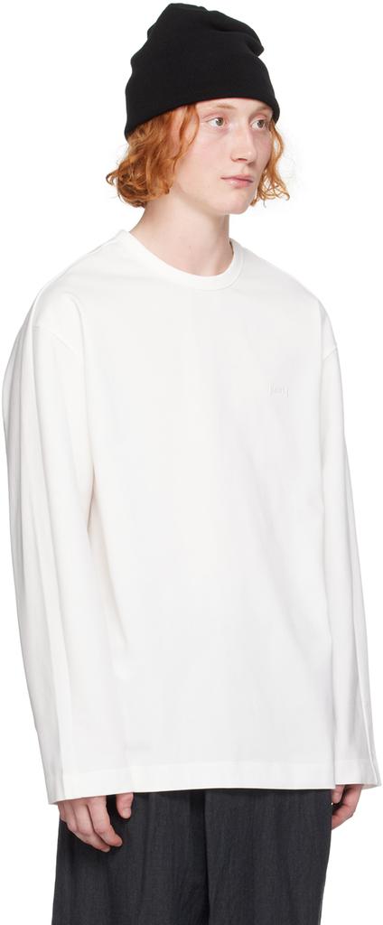 Juun.J White Essential Long Sleeve T-Shirt