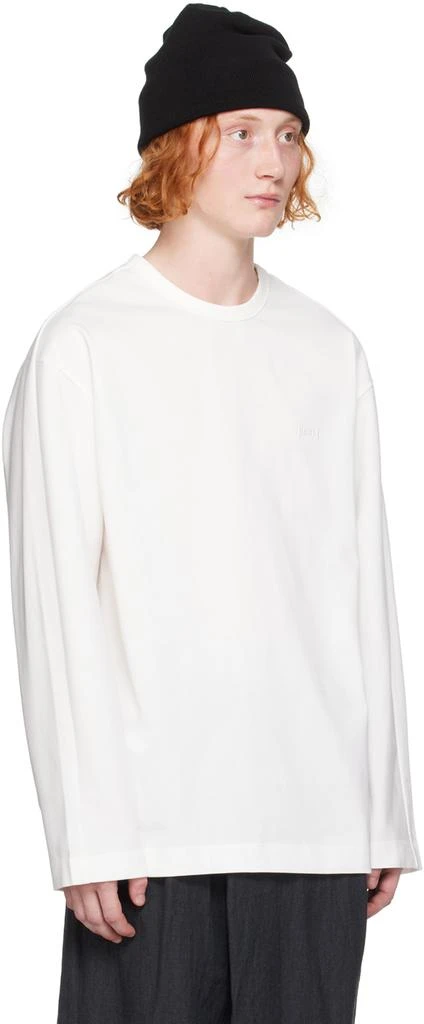 Juun.J White Essential Long Sleeve T-Shirt 2