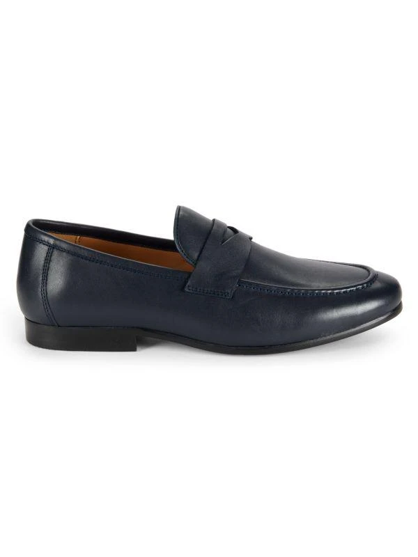 Saks Fifth Avenue Miguel Leather Penny Loafers 1