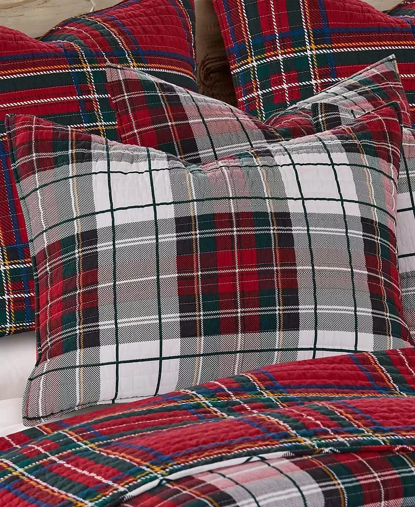Levtex Spencer Red Plaid Quilted 2-Pc. Sham Set, King 2