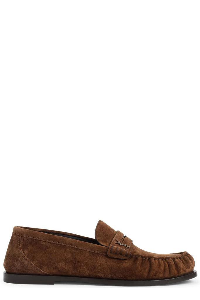 Yves Saint Laurent Saint Laurent Laurent Logo Plaque Slip-On Loafers 1