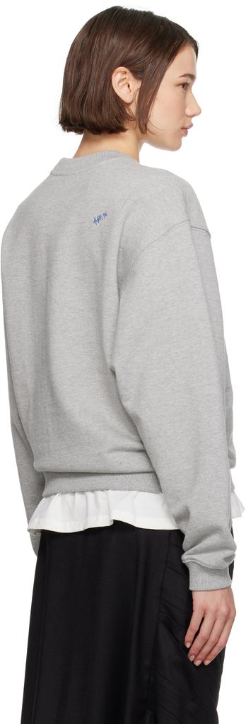 user_5ae56ec3 さま Gray Graphic Crewneck Sweatshirt – On Sale Now with Up to 10