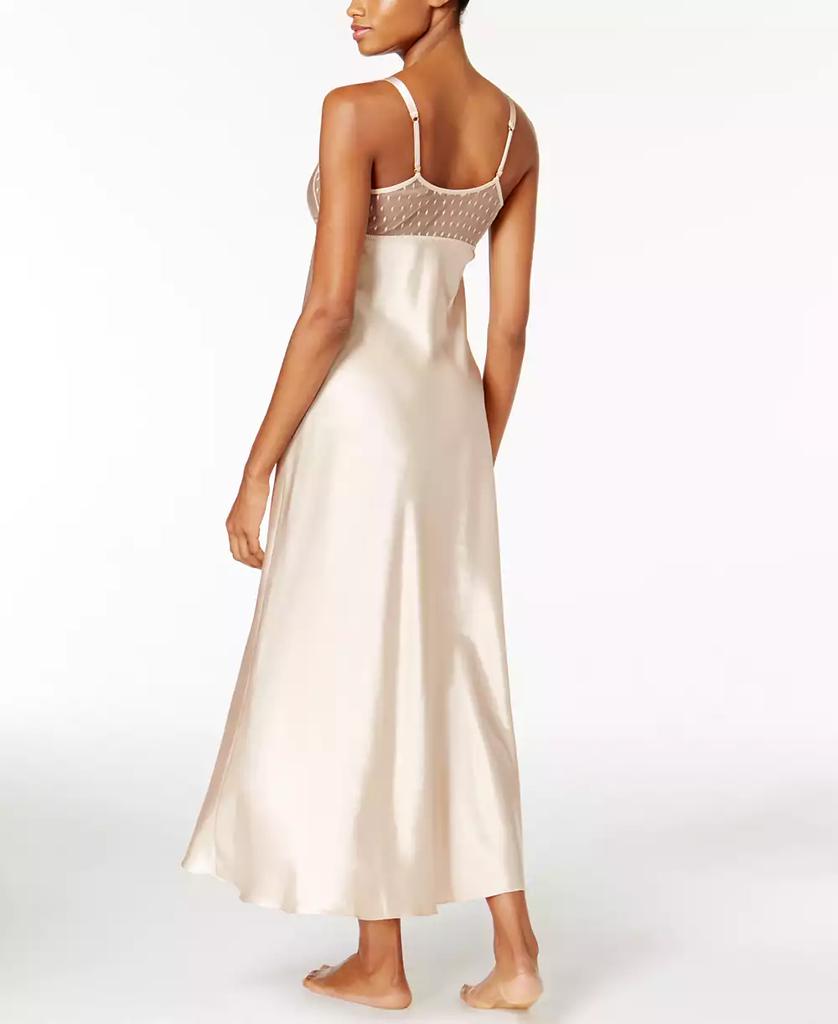 Flora Nikrooz Stella Satin Venise Trim Lingerie Nightgown