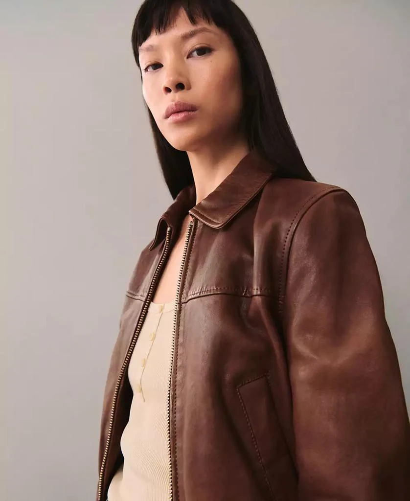 Mango Women's Leather Jacket 3
