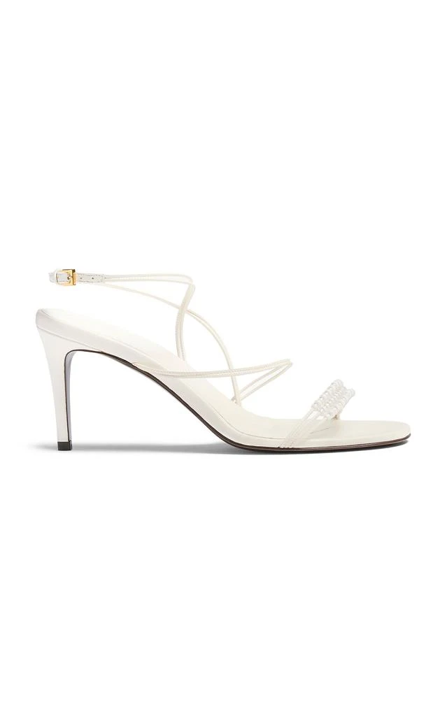 Khaite Khaite - Loop Beaded Leather Sandals - White - IT 41 - Moda Operandi 1