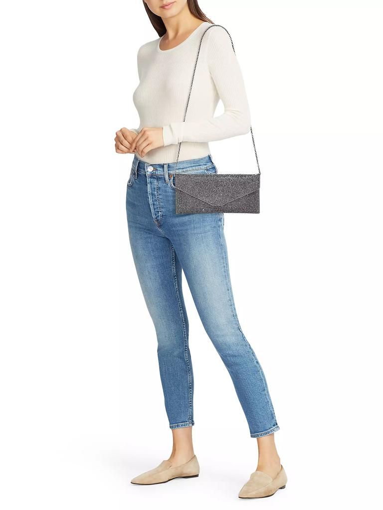 Judith Leiber Envelope Crystal Clutch