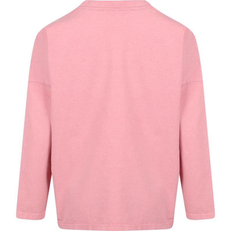 Little Man Happy Vampirized long sleeved organic t shirt in pink