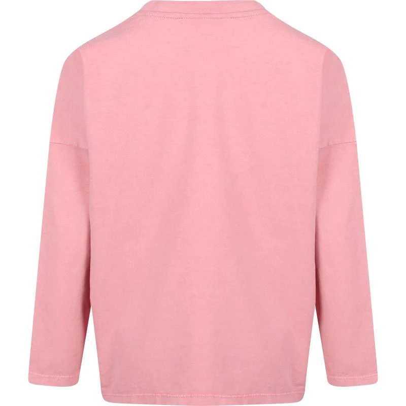 Little Man Happy Vampirized long sleeved organic t shirt in pink 2