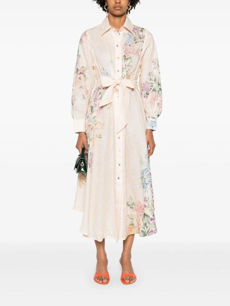 Zimmermann ZIMMERMANN - Floral Print Linen Shirt Dress 5