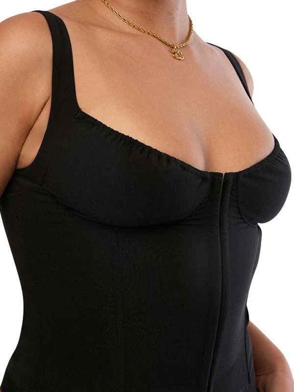 WeWoreWhat V Neck Corset Top 4