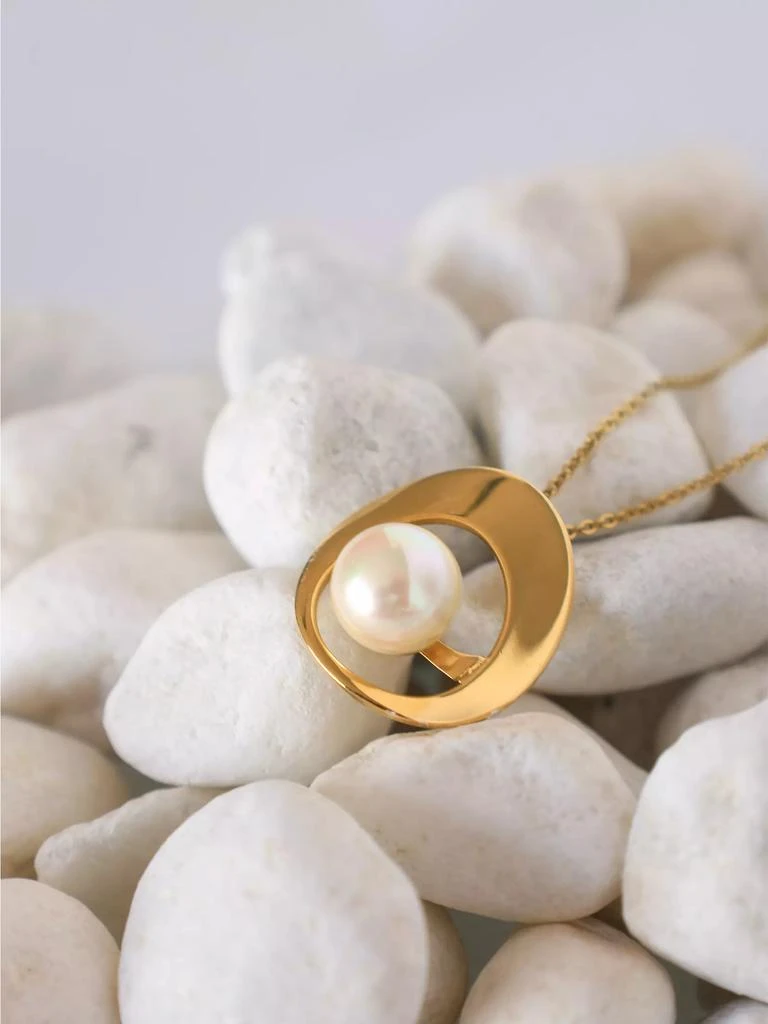 Majorica Petra 18K-Gold-Plated & Mother-Of-Pearl Pendant Necklace 4