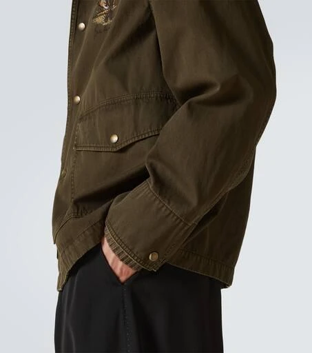 Burberry Corduroy-trimmed cotton twill field jacket 7