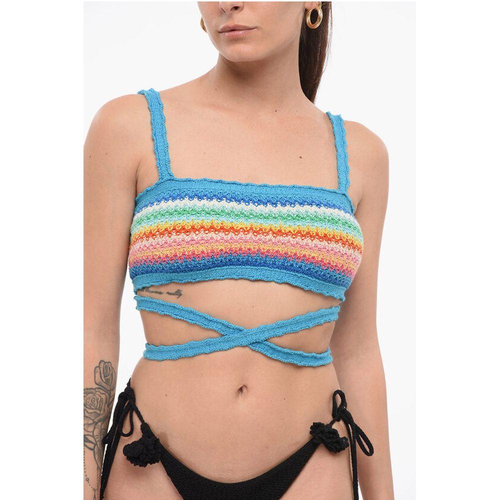 ALANUI Crochet Bralette Top with Women's Laces