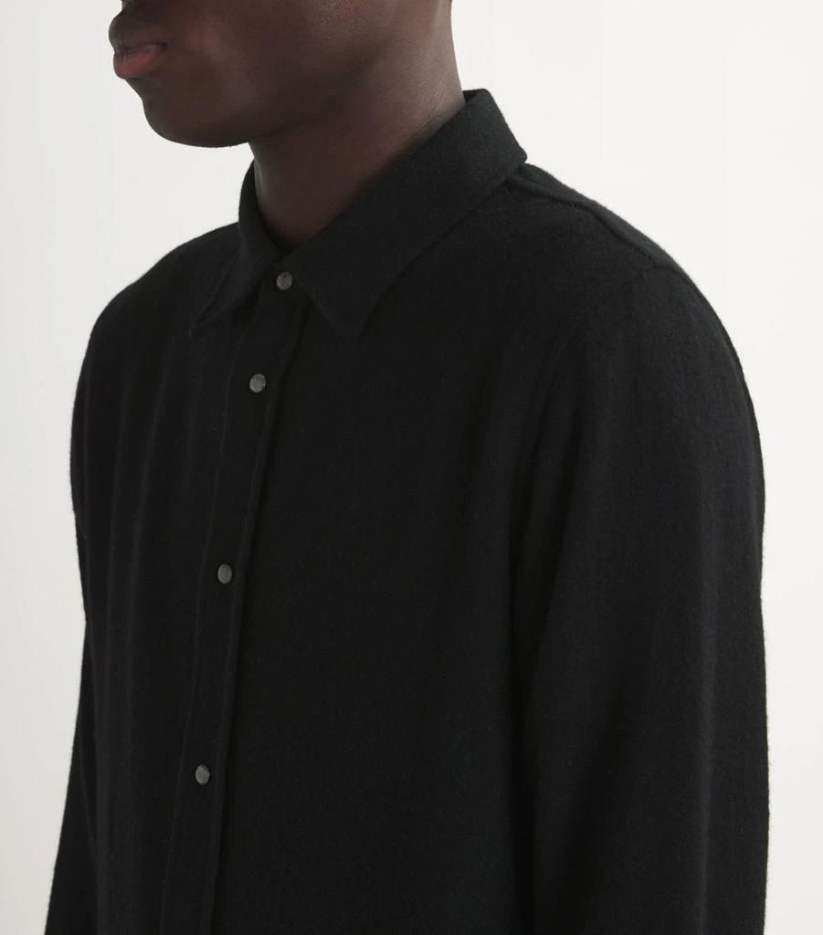 GOD'S TRUE CASHMERE Unisex Cashmere and Black Sandstone Gauze Shirt 10